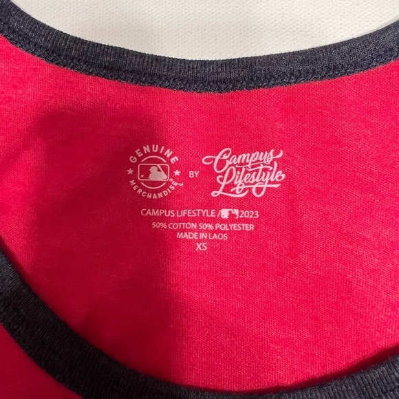 NWT MLB Washington Nationals Womens Campus Lifestyle Tee‎ X-Small (B3) - Picture 2 of 4